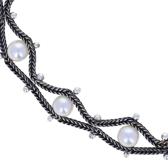 Holiday SALE - 🎄🎄🎄🎄Ten Thousand Things Scallop Silver/Pearl Bracelet - Picture 4 of 9